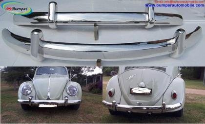 Volkswagen Beetle Euro style bumper (1955-1972) by stainless steel  (VW Käfer Euro typ stoßfänger