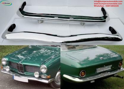 BMW 3200 CS Bertone (1962-1965) by stainless steel  (BMW 3200 CS Stoßfänger) One set includes: 1 s